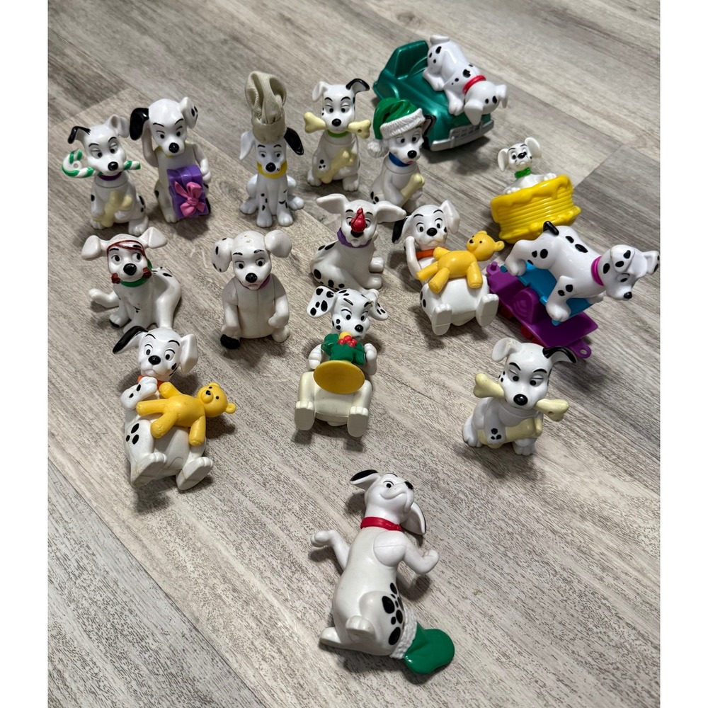 Vintage 101 Dalmatians‎ Figures Lot of 16 McDonald's Toys Collectible
